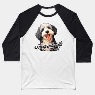 Sheepadoodle Dad T-Shirt - Dog Lover Gift, Pet Parent Apparel Baseball T-Shirt